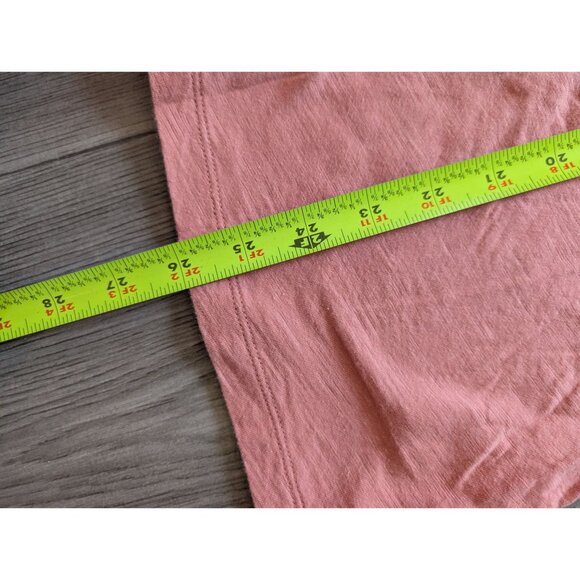 Talbots Woman 2X Coral Short Sleeve Beaded Front Blouse Lightweight Casual Top - Picture 7 of 8